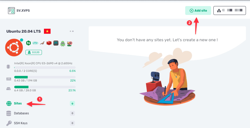 Hướng dẫn cài đặt WordPress lên XVPS