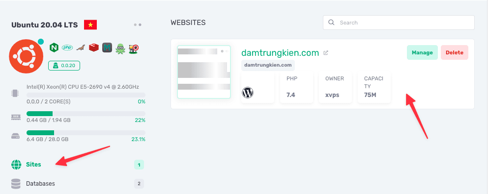 Hướng dẫn cài đặt WordPress lên XVPS
