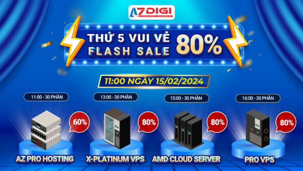Ra mắt 4 dịch vụ VPS mới – Giảm giá 80% vào Thứ 5 vui vẻ