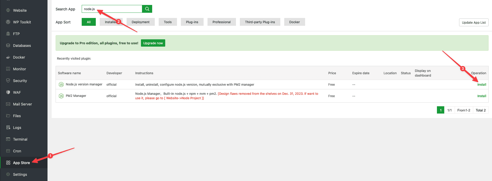 Hướng dẫn cài đặt Next.js trên aaPanel