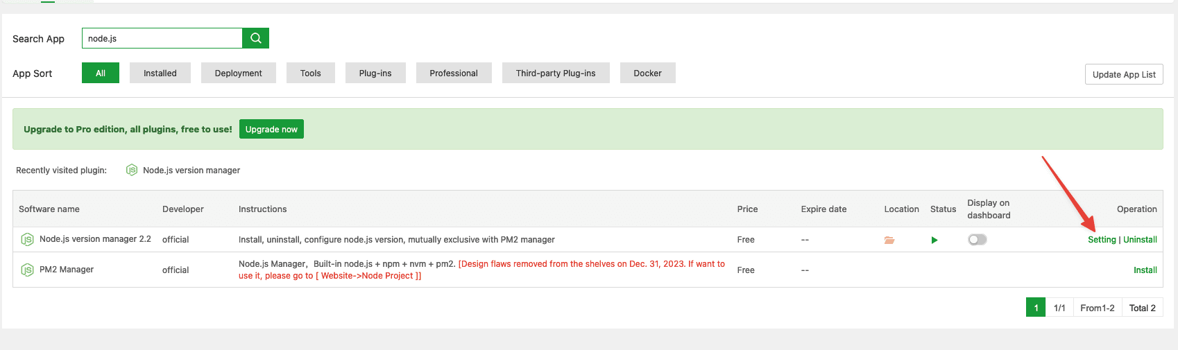 Hướng dẫn cài đặt Next.js trên aaPanel