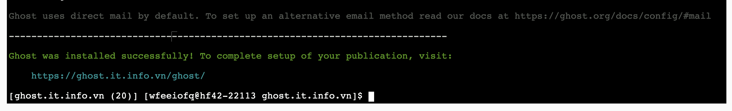 Hướng dẫn cài Ghost CMS trên hosting cPanel