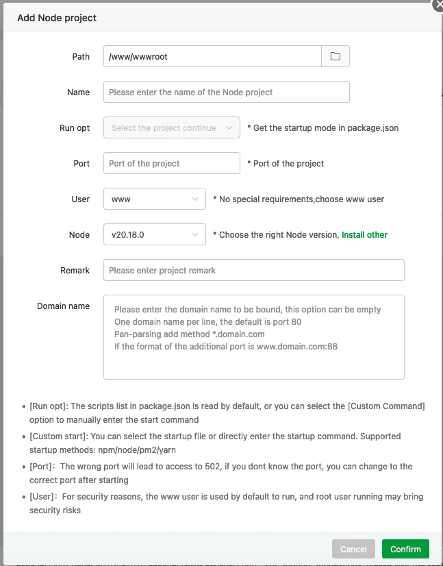 Hướng dẫn cài đặt Next.js trên aaPanel