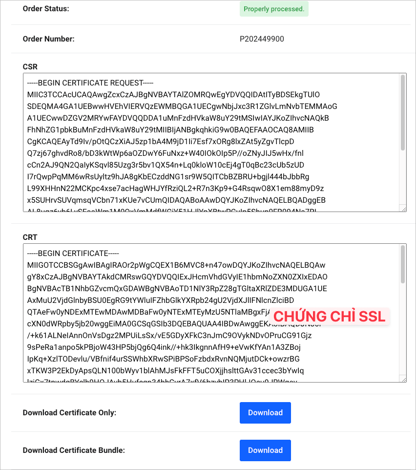 Hướng dẫn xác thực chứng chỉ Paid SSL AZDIGI