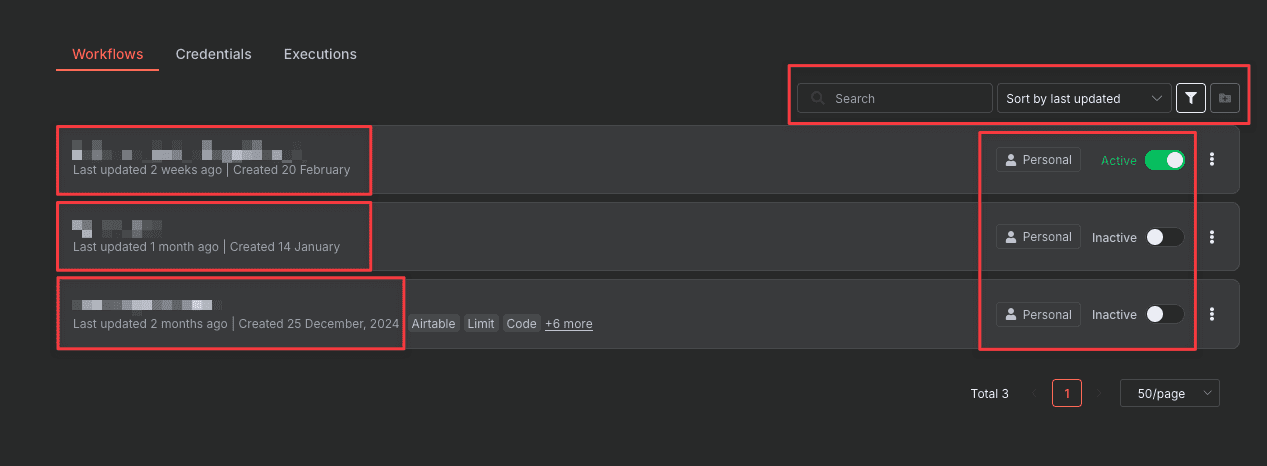 Tổng quan và các tính năng trên giao diện n8n