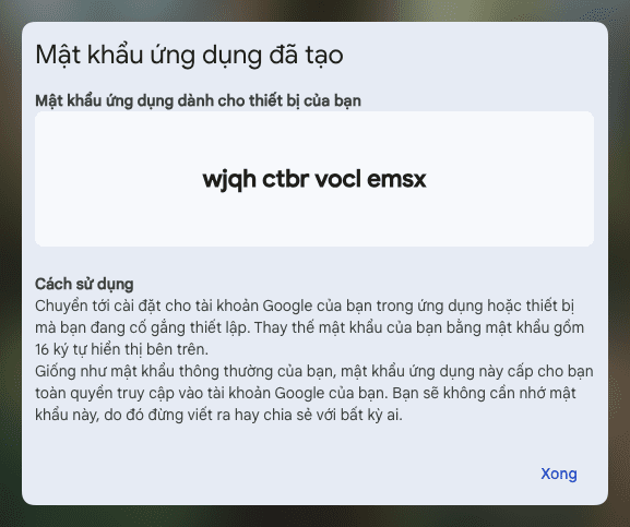 Hướng dẫn tạo Mật khẩu ứng dụng Gmail