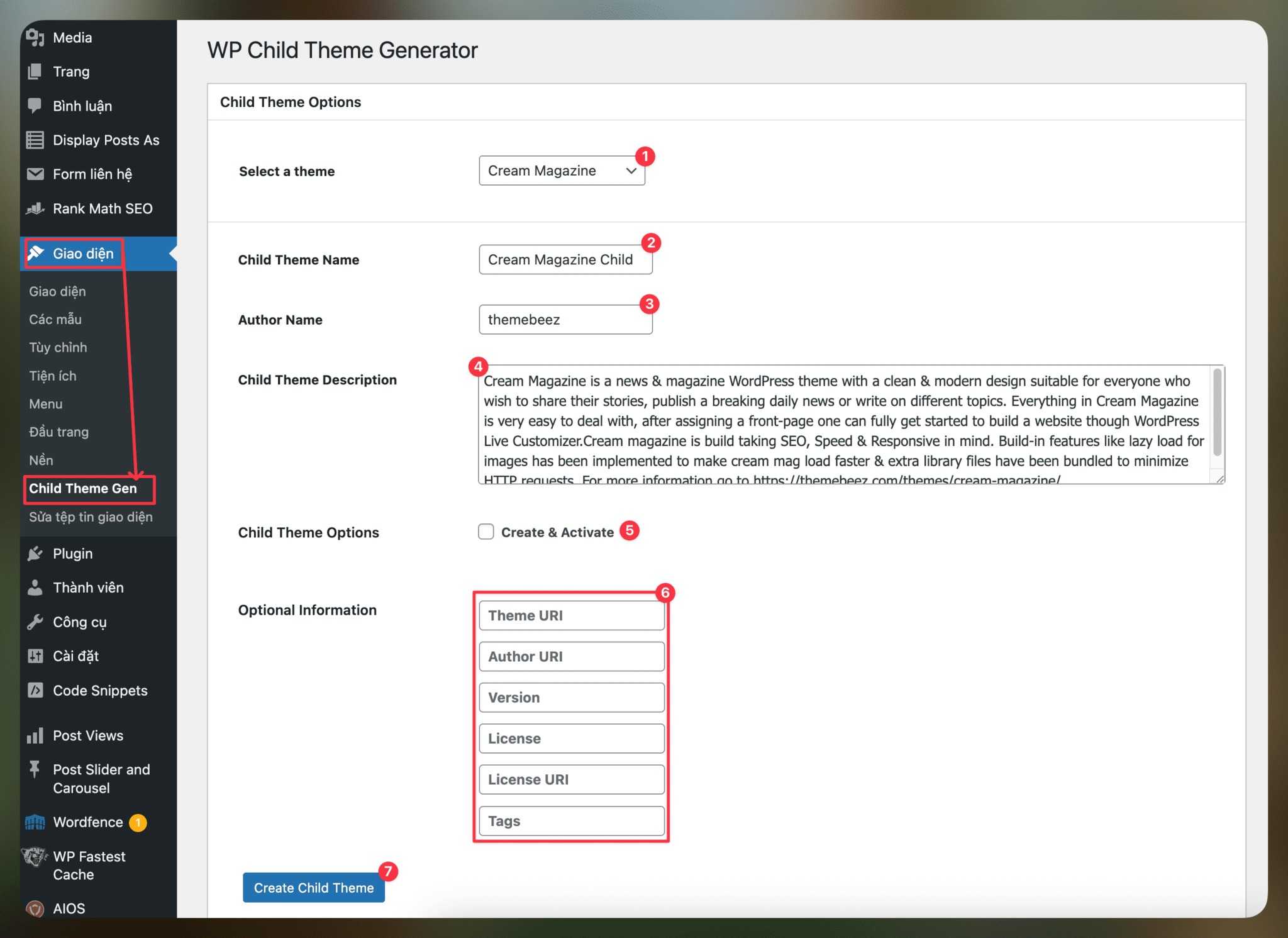 Hướng dẫn tạo Child Theme trong WordPress - AZDIGI Blog