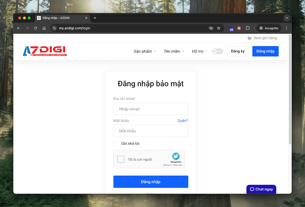 Hướng dẫn khôi phục mật khẩu Hosting tại AZDIGI