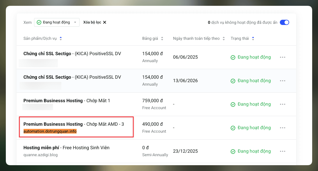 Hướng dẫn khôi phục mật khẩu Hosting tại AZDIGI