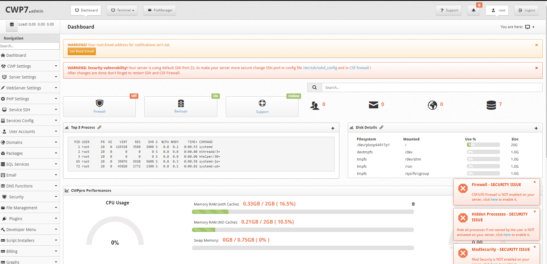 install OPCache on FASTPANEL