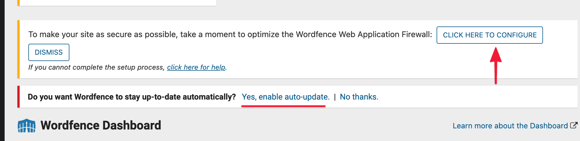 Secure WordPress website with Wordfence plugin