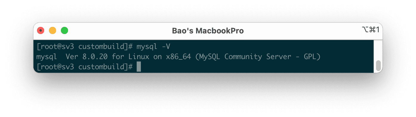 downgrade MySQL on DirectAdmin