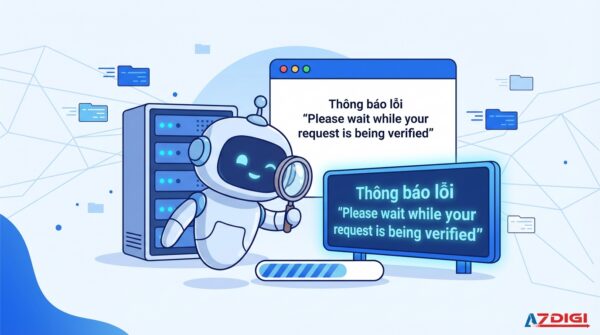 Thông báo lỗi “Please wait while your request is being verified”