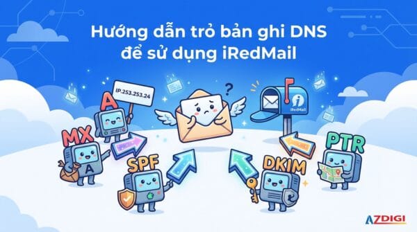 Hướng dẫn trỏ bản ghi DNS để sử dụng iRedMail