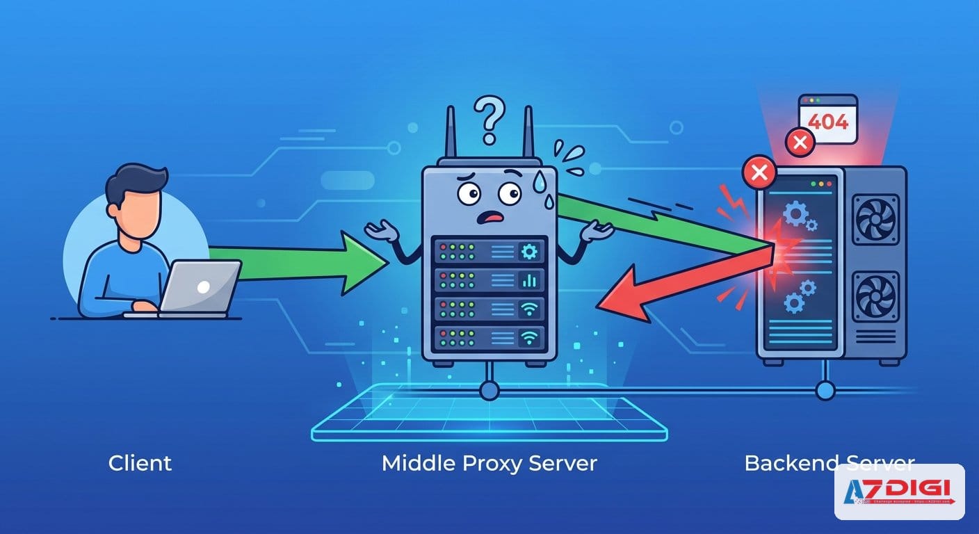 So do hoat dong reverse proxy gay loi 502