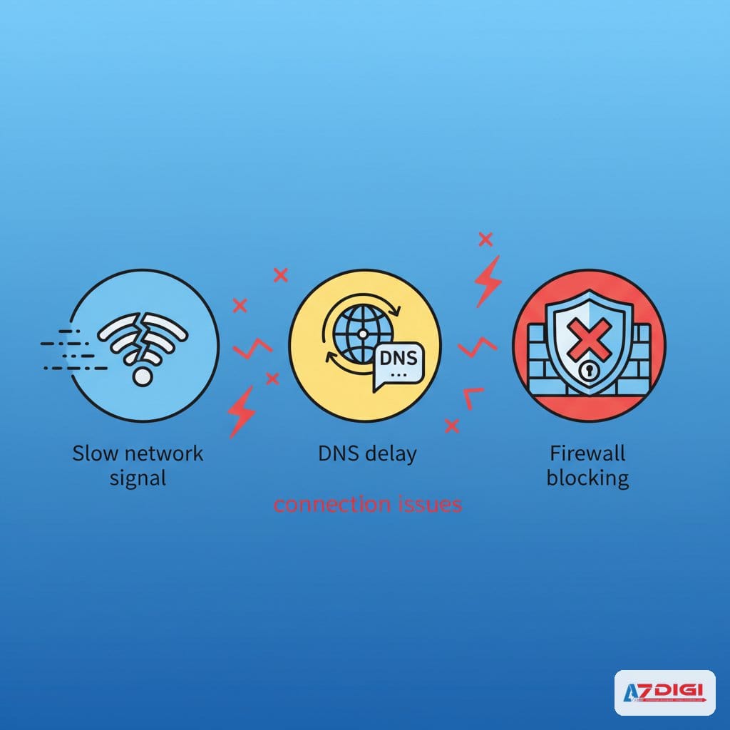 Kiểm tra kết nối mạng và thử thiết bị khác