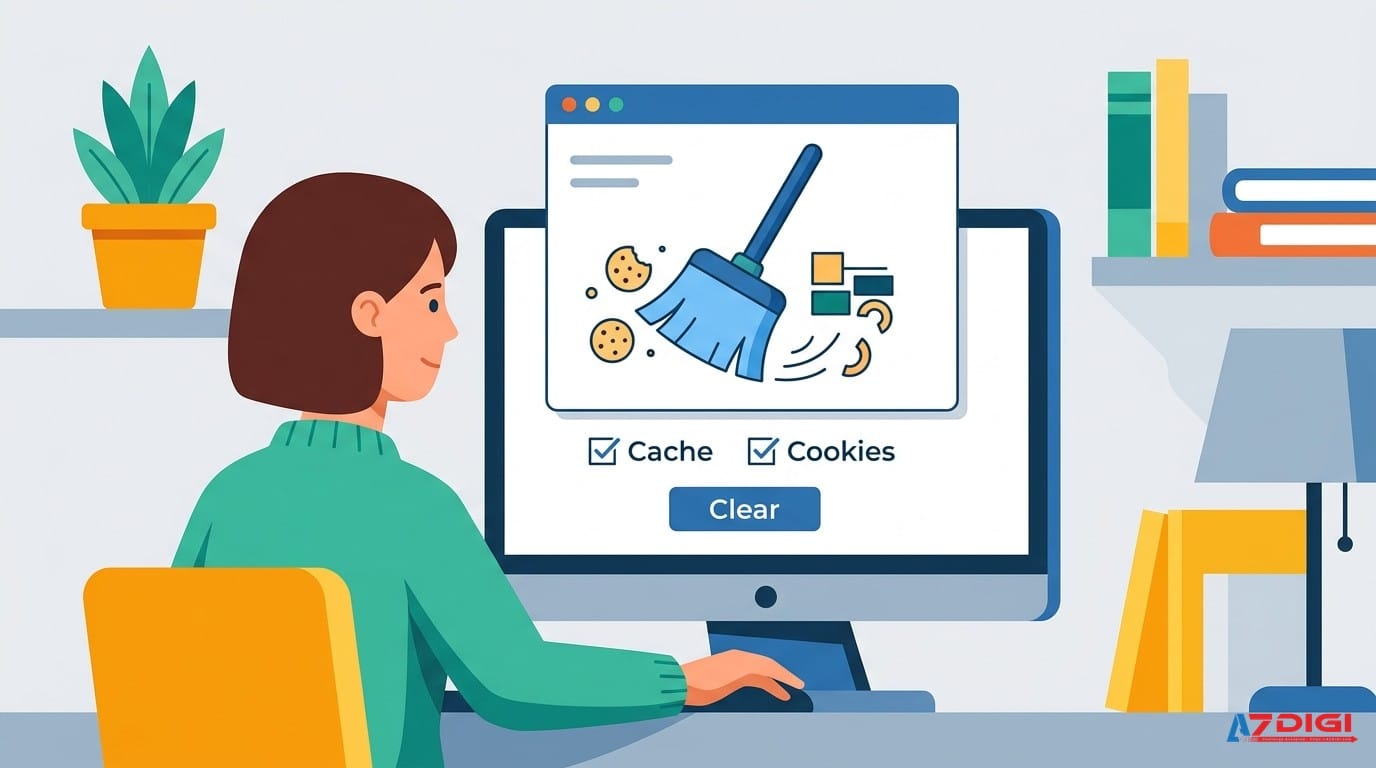 Xóa cache cookie trình duyệt để khắc phục lỗi SSL