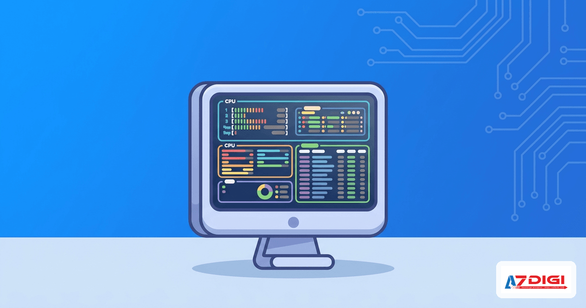 Kiểm tra CPU VPS với htop