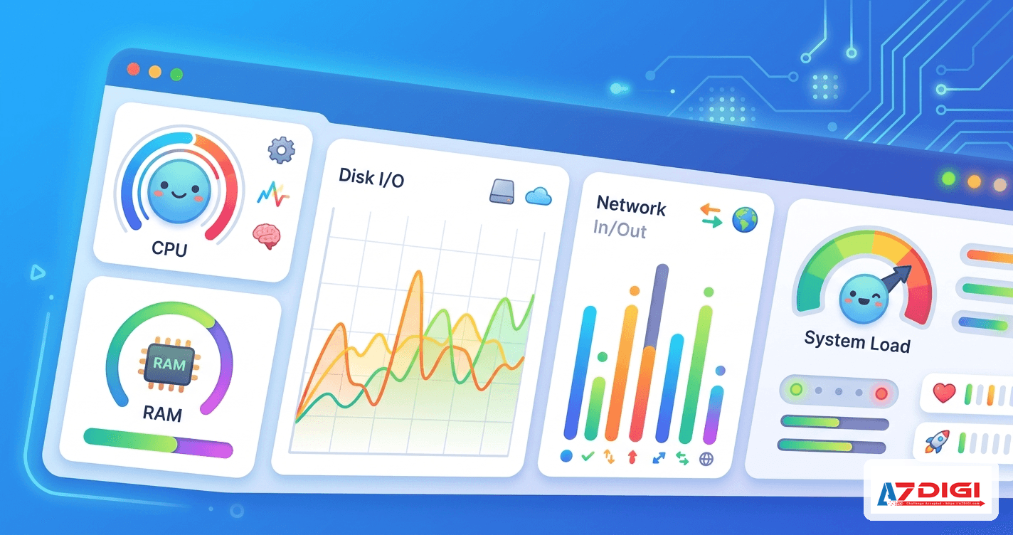 Netdata dashboard VPS