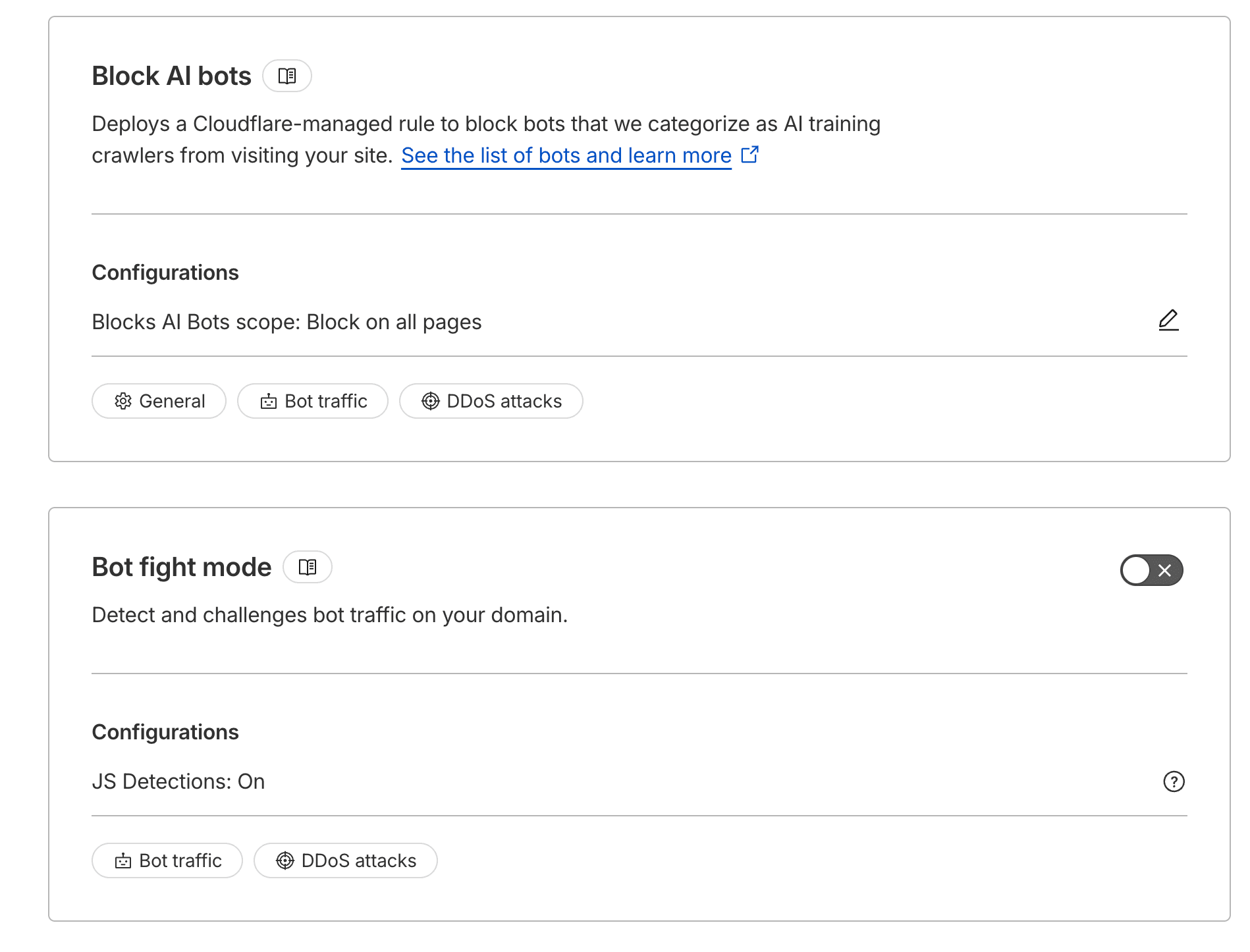 Cloudflare Bot Fight Mode