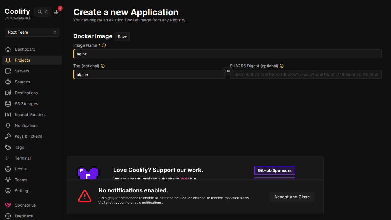Deploy Docker Image trên Coolify