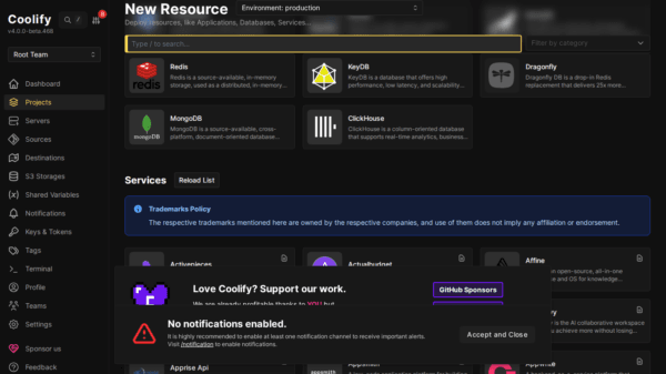Database trên Coolify — MySQL, PostgreSQL, Redis, MongoDB