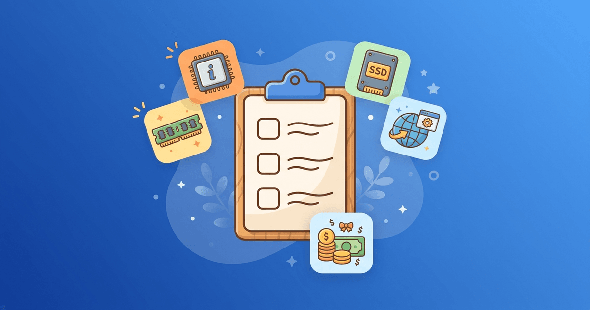 Checklist trước khi thuê VPS