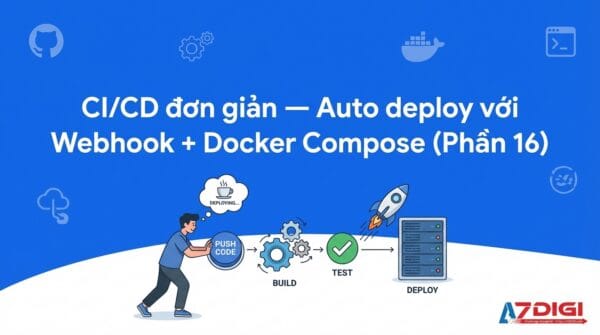 CI/CD đơn giản – Auto deploy với Webhook + Docker Compose