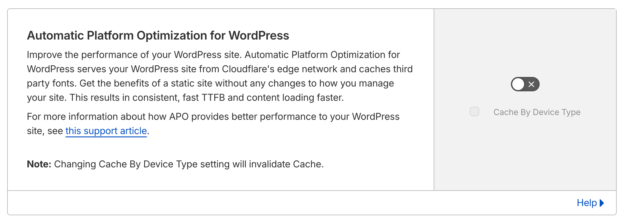 Cài đặt APO trong Cloudflare Dashboard