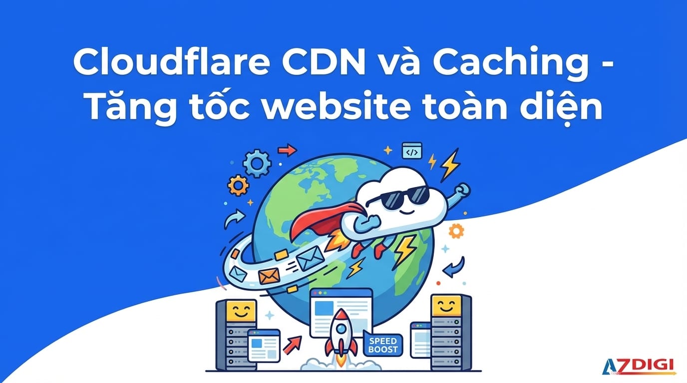 Cloudflare CDN và Caching - Tăng tốc website toàn diện - AZDIGI Blog