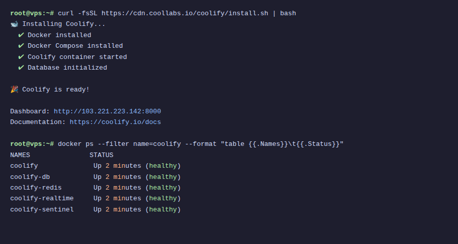 Cài đặt Coolify trên VPS