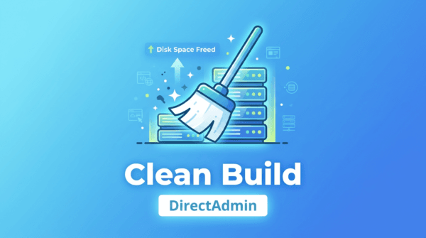 How to clean custombuild folder on DirectAdmin