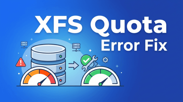 Fix the error: xfs_quota: cannot set limits: Function not implemented Directadmin
