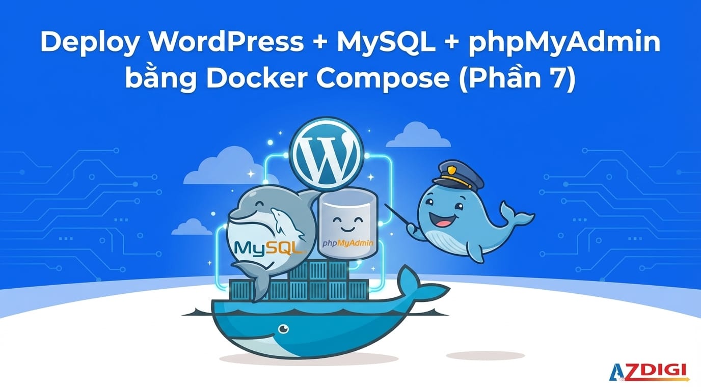 Deploy WordPress + MySQL + phpMyAdmin bằng Docker Compose - AZDIGI Blog