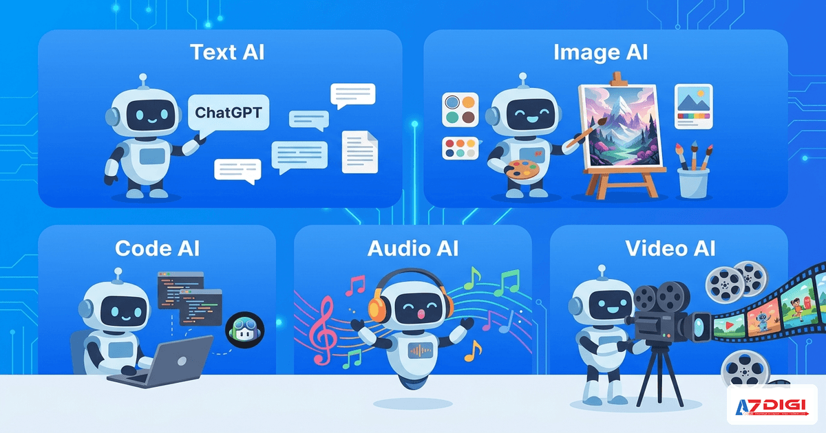 Các loại Generative AI phổ biến