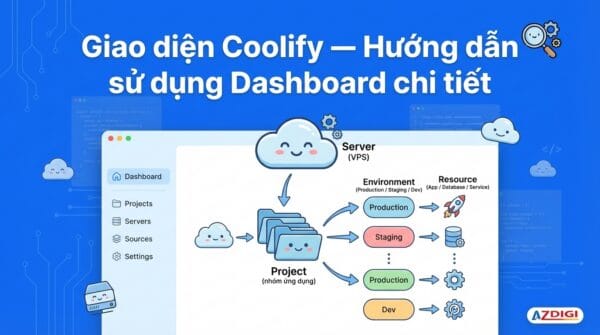 Giao diện Coolify- Hướng dẫn sử dụng Dashboard chi tiết