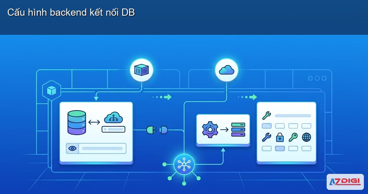 backend cần sửa gì để kết nối DB và Redis?