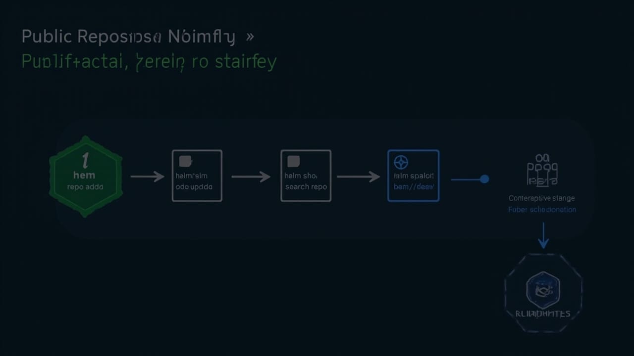 Workflow for working with a public Helm repository
