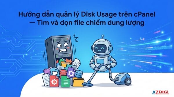 Hướng dẫn quản lý Disk Usage trên cPanel – Tìm và dọn file chiếm dung lượng