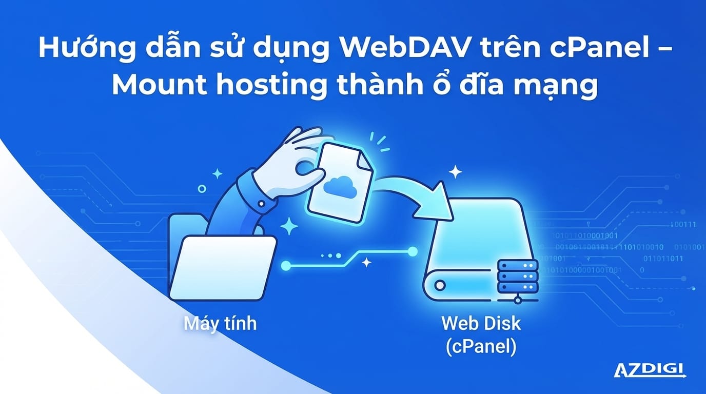Hướng dẫn sử dụng WebDAV trên cPanel - Mount hosting vào máy tính như NAS