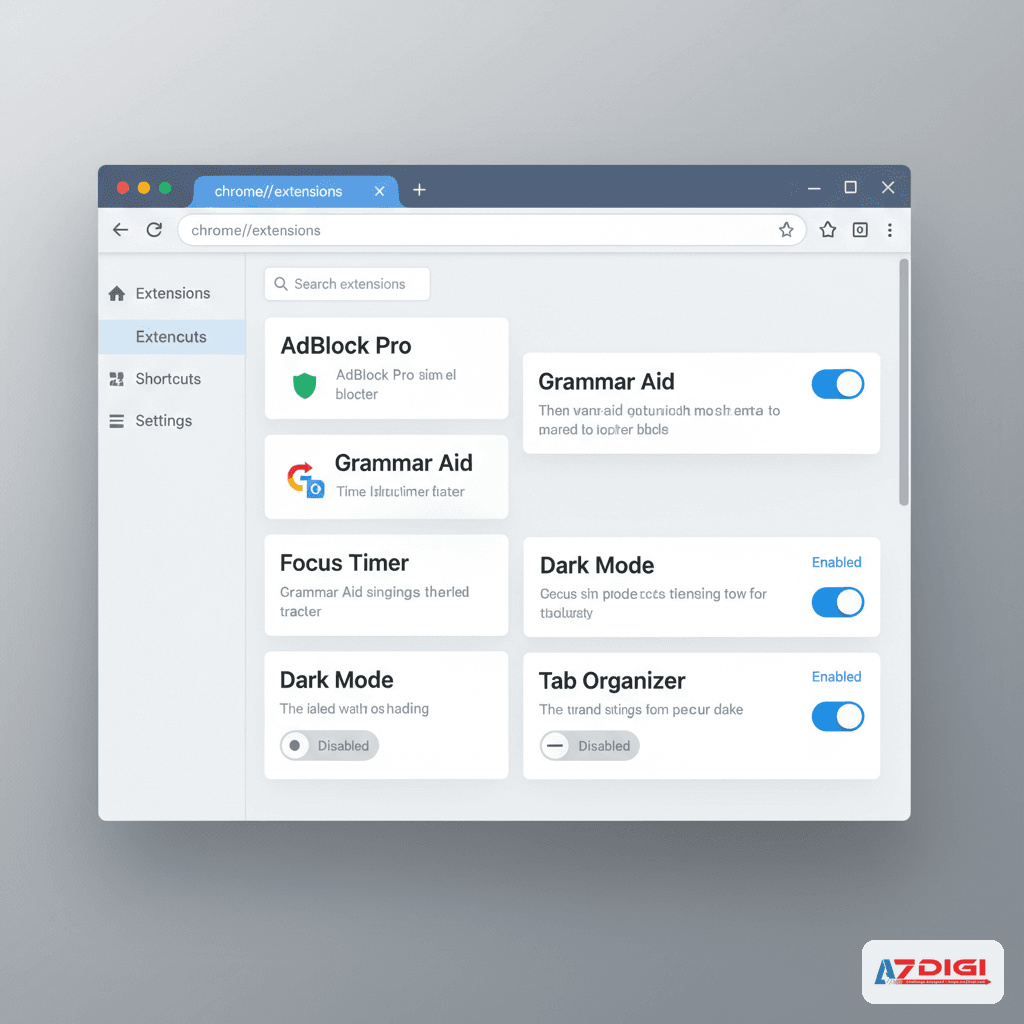 Quản lý extension trên Chrome