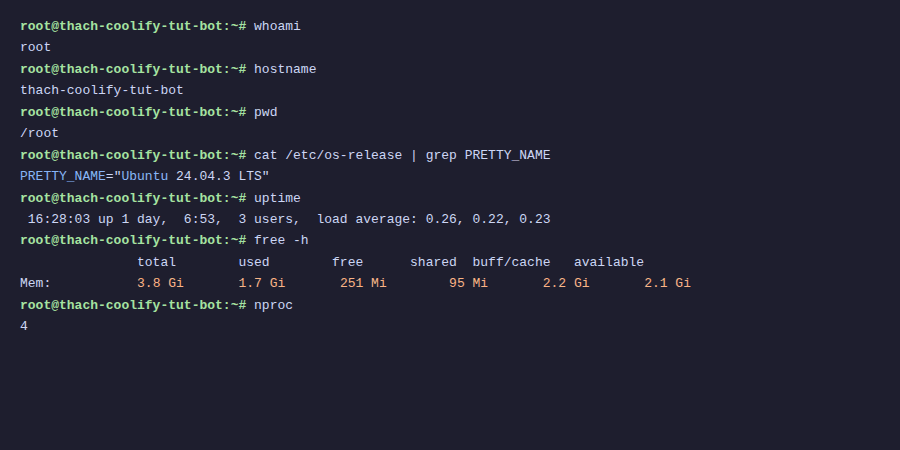 10 lệnh đầu tiên trên Ubuntu VPS