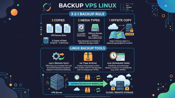 Backup VPS Linux – rsync, tar và chiến lược sao lưu toàn diện