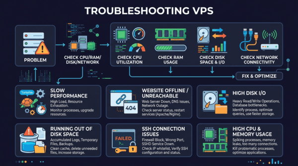 Troubleshooting VPS Linux – Cách xủ lý sự cố VPS phổ biến