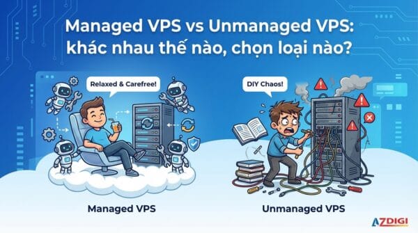 Managed VPS vs Unmanaged VPS: khác nhau thế nào, chọn loại nào?
