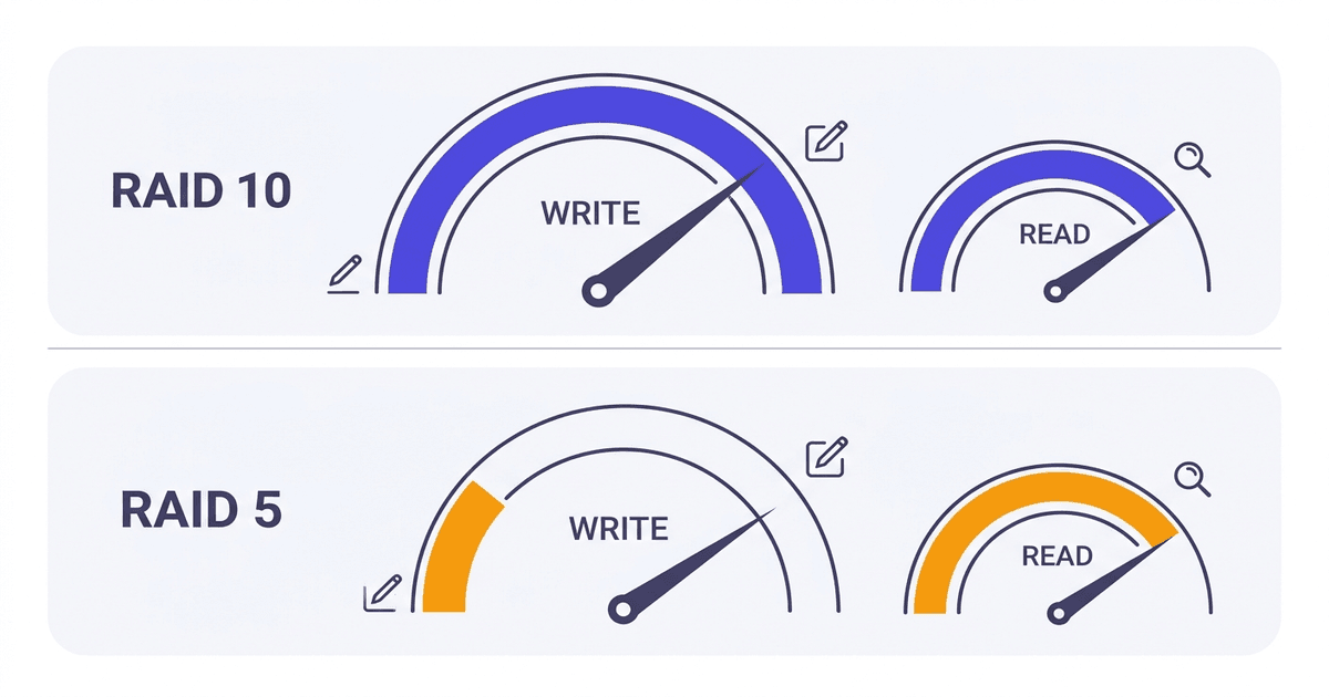 RAID 10 vs RAID 5 hiệu năng