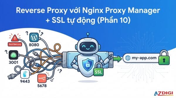 Reverse Proxy với Nginx Proxy Manager + SSL tự động