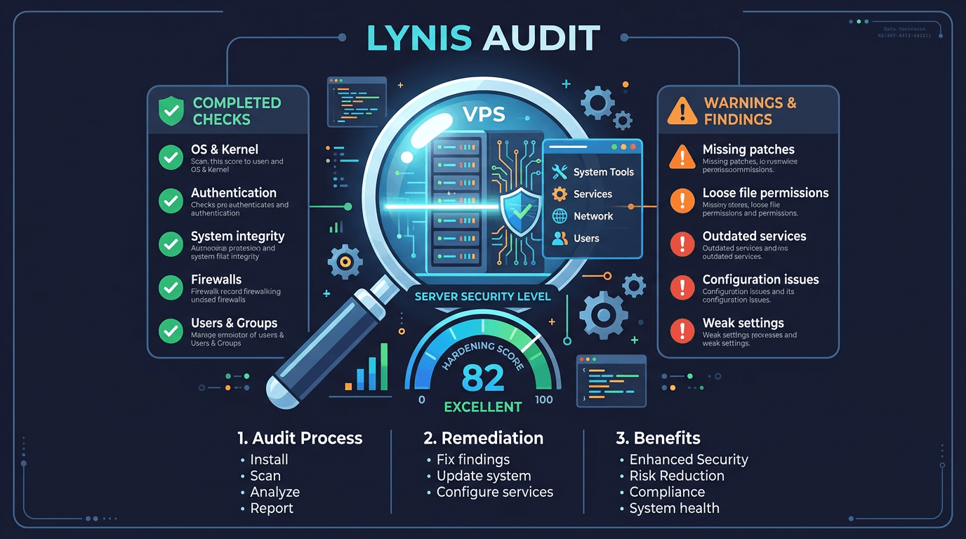 Lynis Kiểm tra bảo mật trên Linux VPS - Tự kiểm tra 
