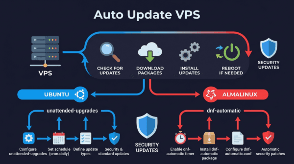 Cập nhật hệ thống tự động trên Linux VPS – unattended-upgrades và dnf-automatic
