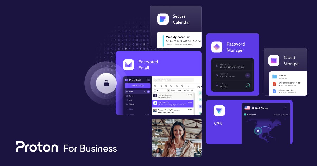 Proton for Business phù hợp doanh nghiệp ưu tiên quyền riêng tư và email bảo mật